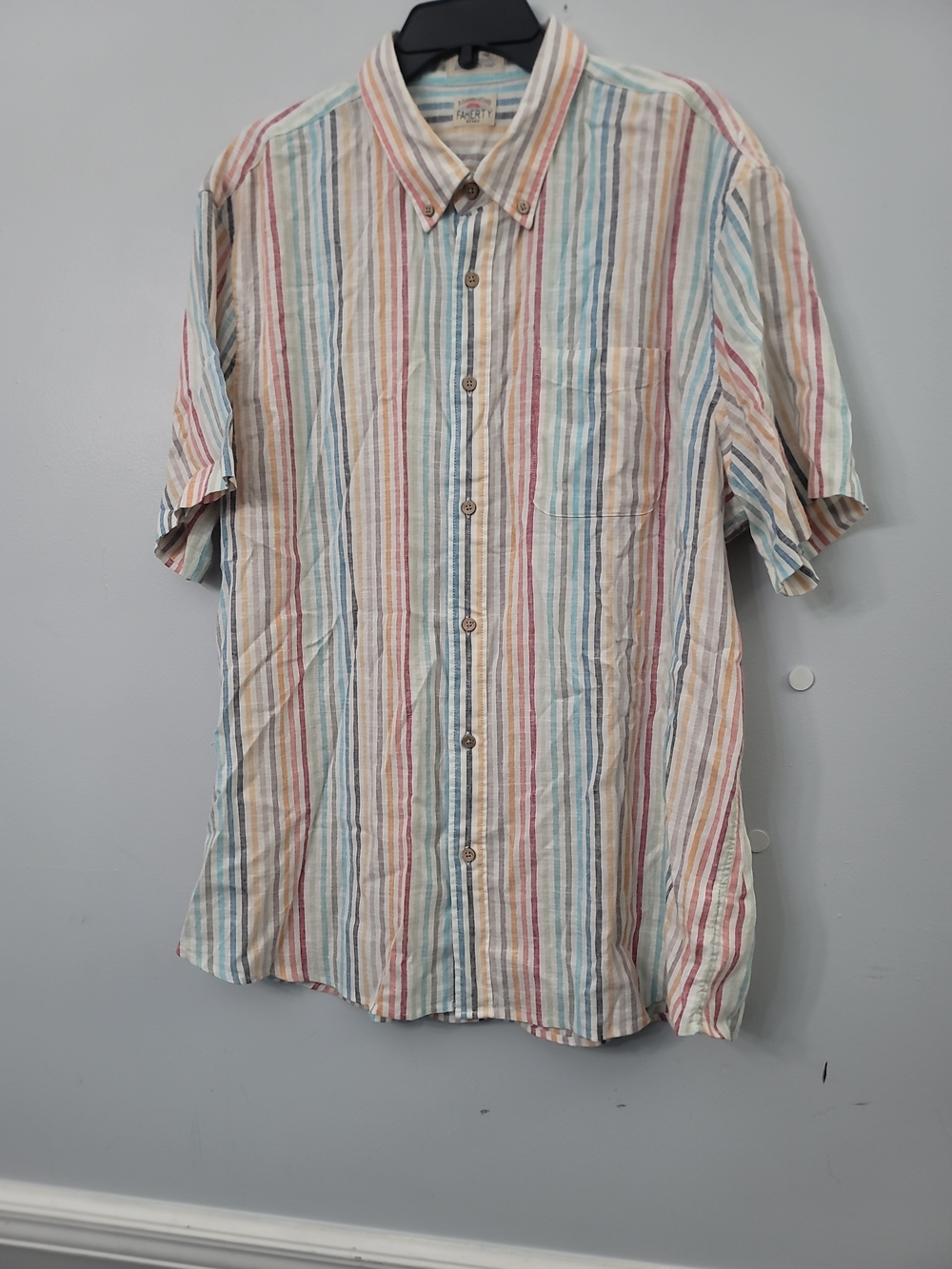 Faherty Short-Sleeve Breeze Shirt - Bay Reef